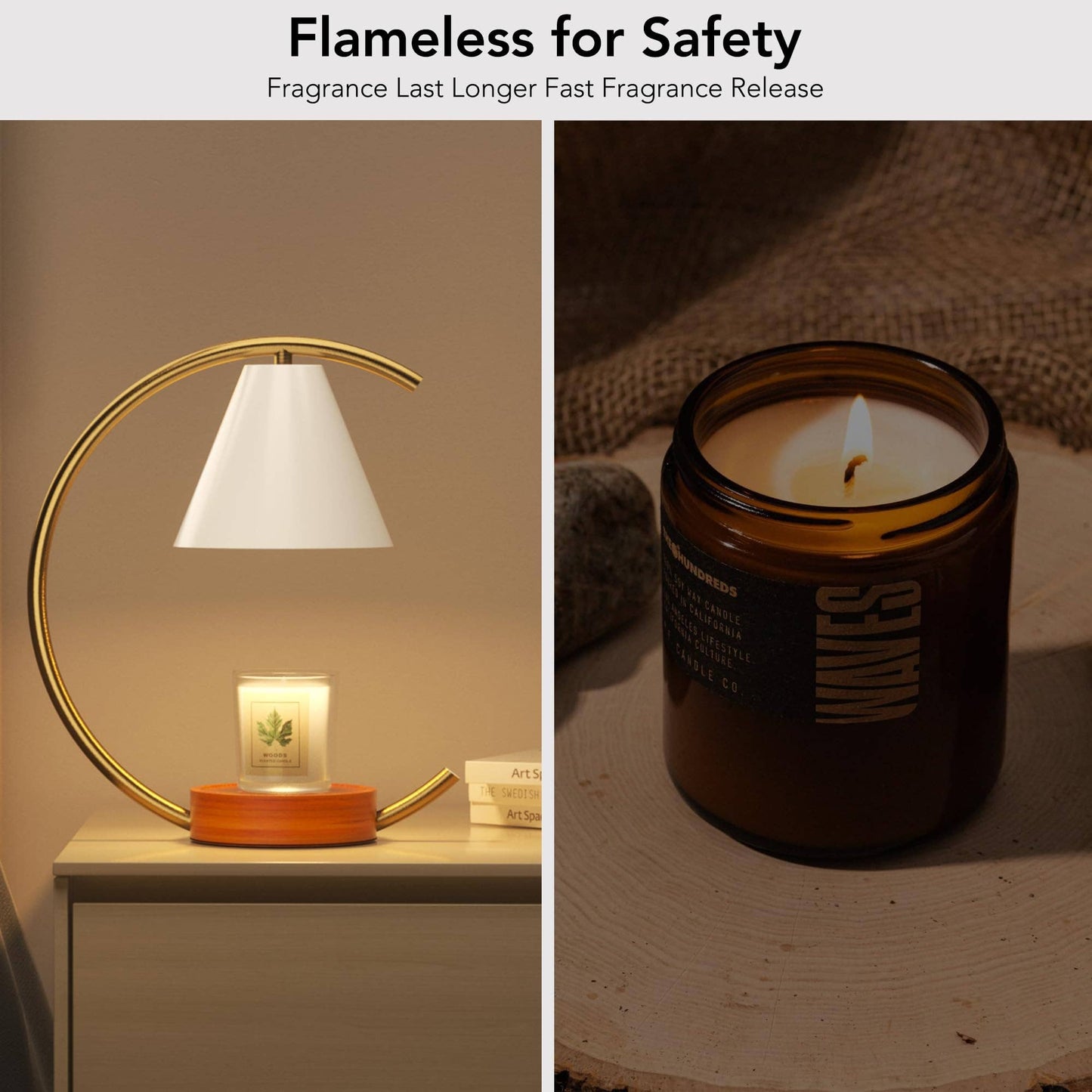 Electric Candle Warmer with Timer and Bulbs