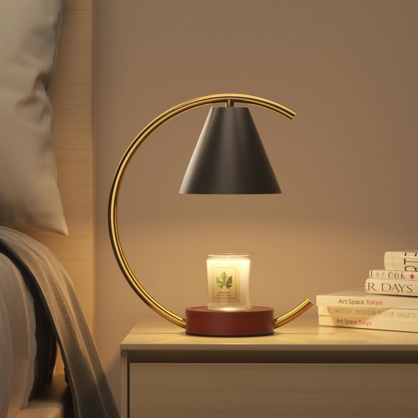 Electric Candle Warmer with Timer and Bulbs