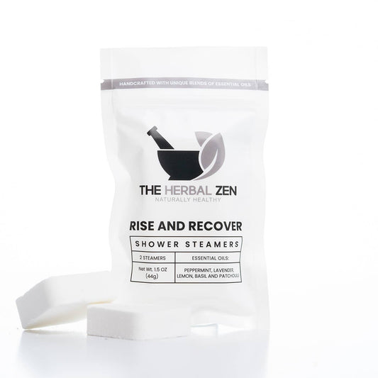 Shower Steamer Favors | Handmade in the USA: Rise and Recover | Peppermint+Lavender+Lemon+Basil+Patchouli