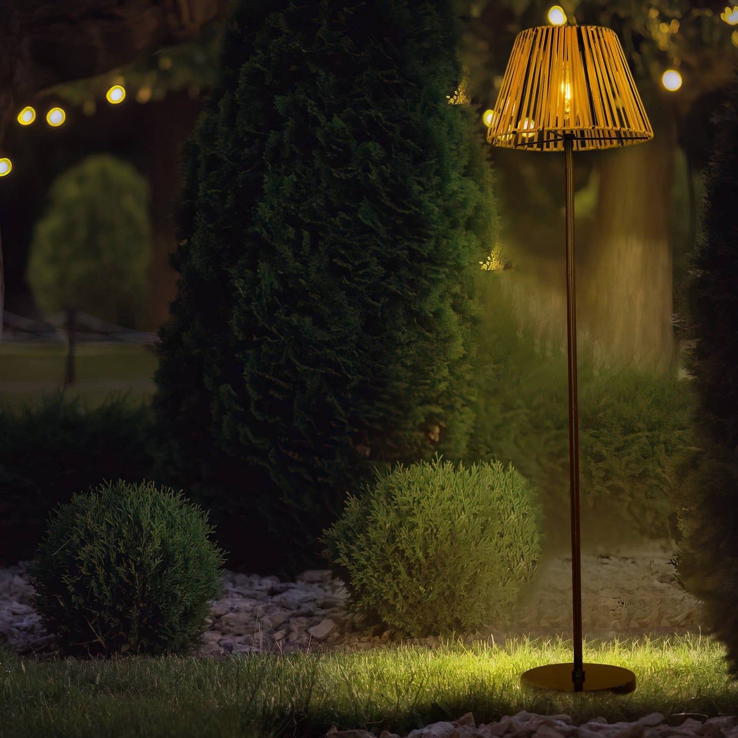 47'' Solar Powered Integrated LED Outdoor Floor Lamp