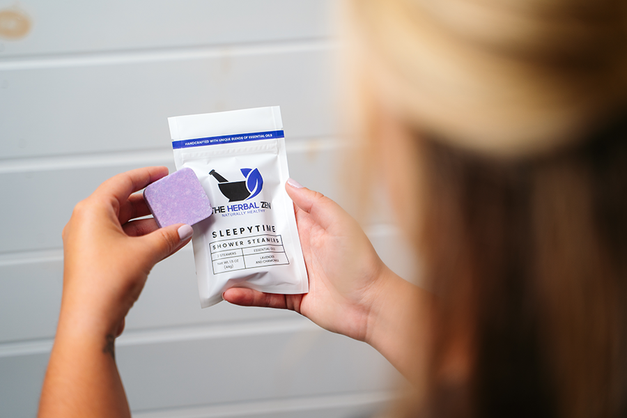 Shower Steamer Favors | Handmade in the USA: Rise and Recover | Peppermint+Lavender+Lemon+Basil+Patchouli