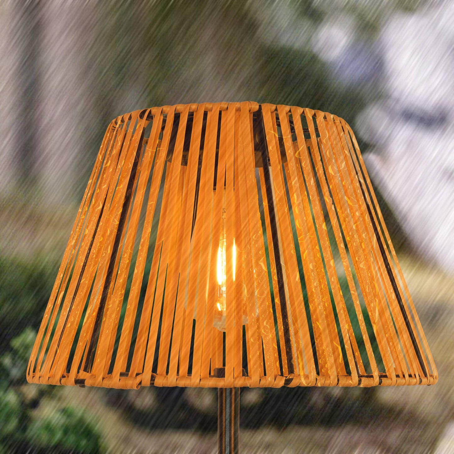 47'' Solar Powered Integrated LED Outdoor Floor Lamp