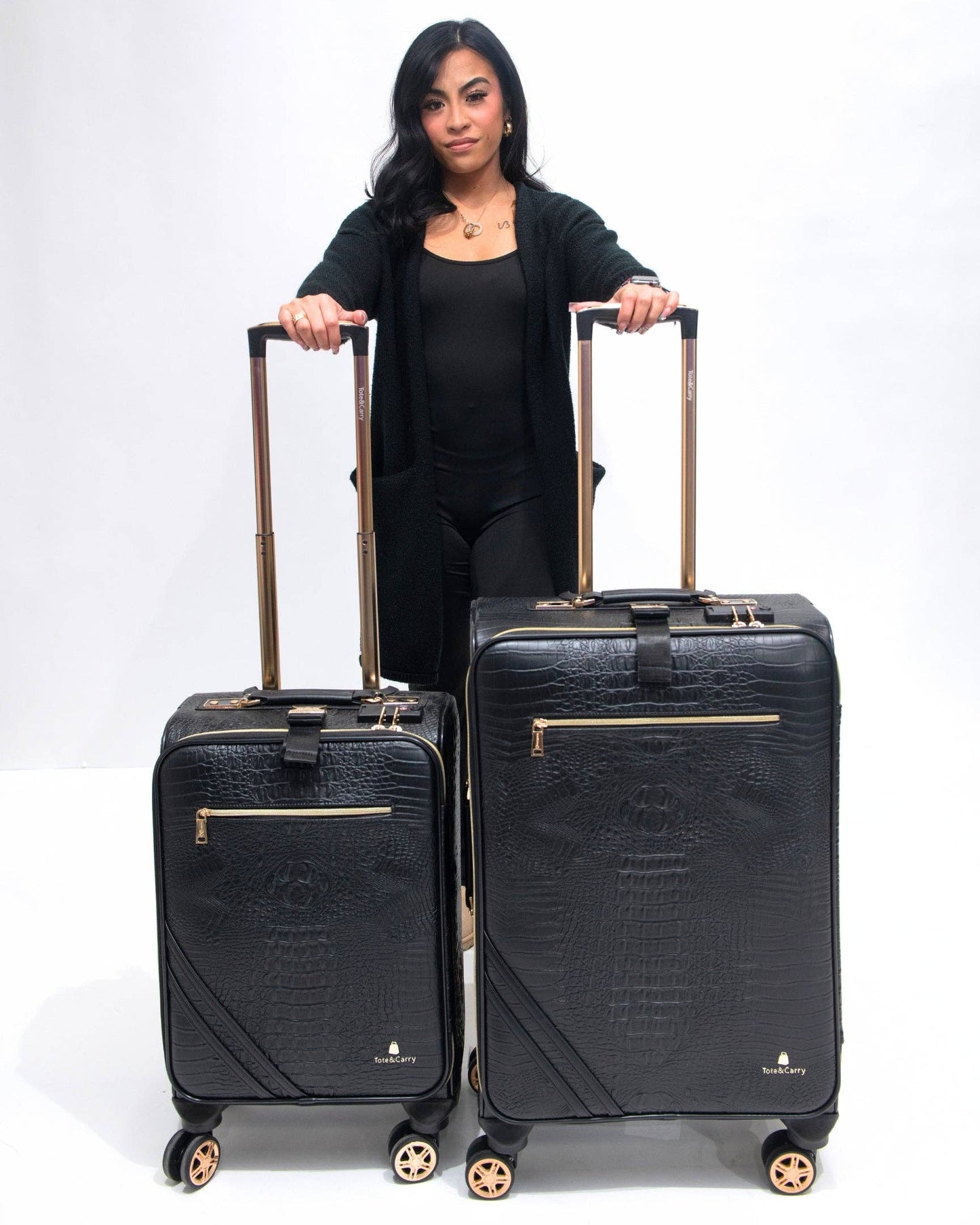 Apollo 2 Suitcase 2 Piece Set in Black: 2 PC Set