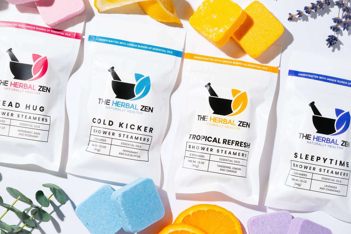 Shower Steamer Favors | Handmade in the USA: Recenter | Lavender+Eucalyptus+Patchouli