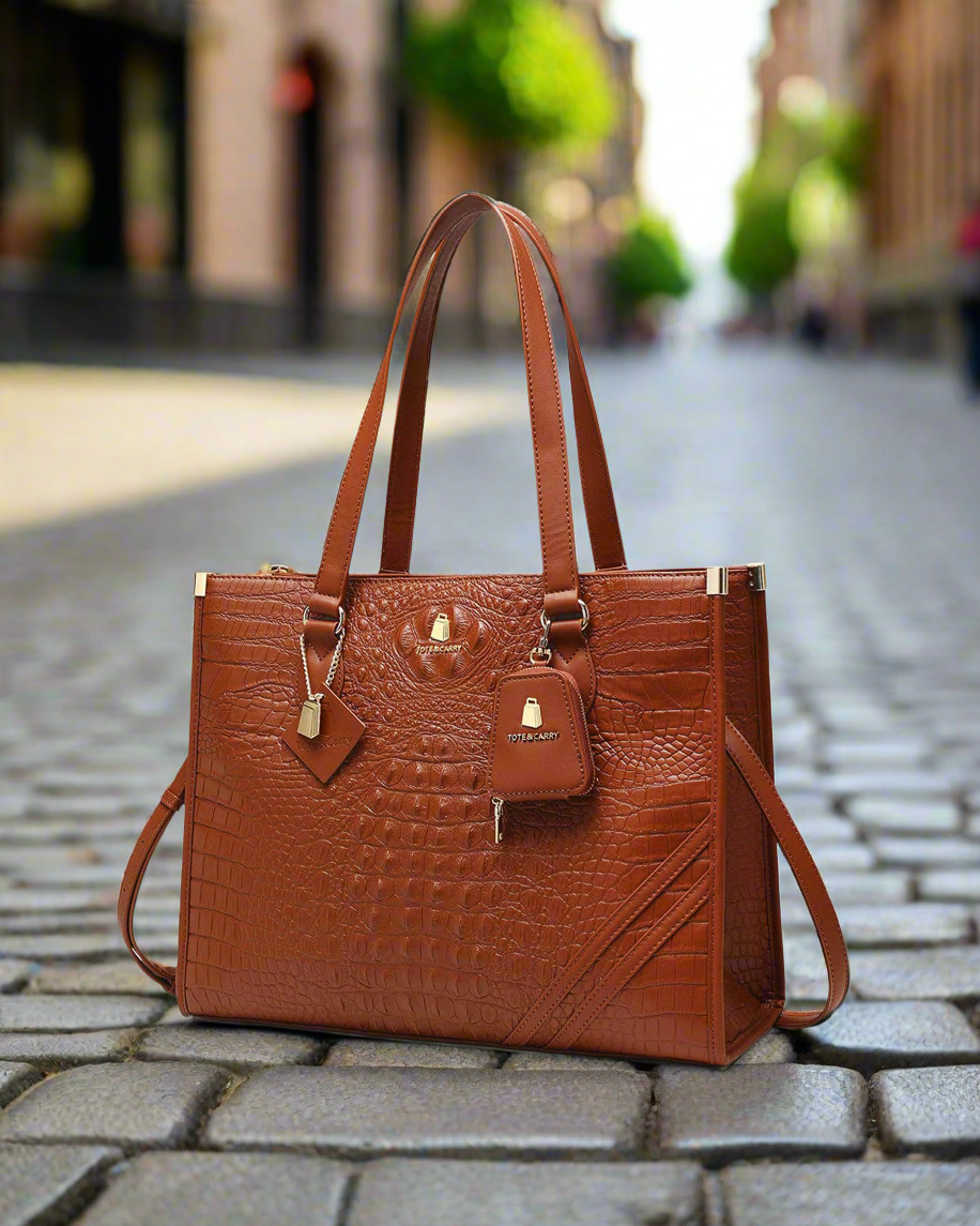 Apollo 2 Tote Bag in Caramel