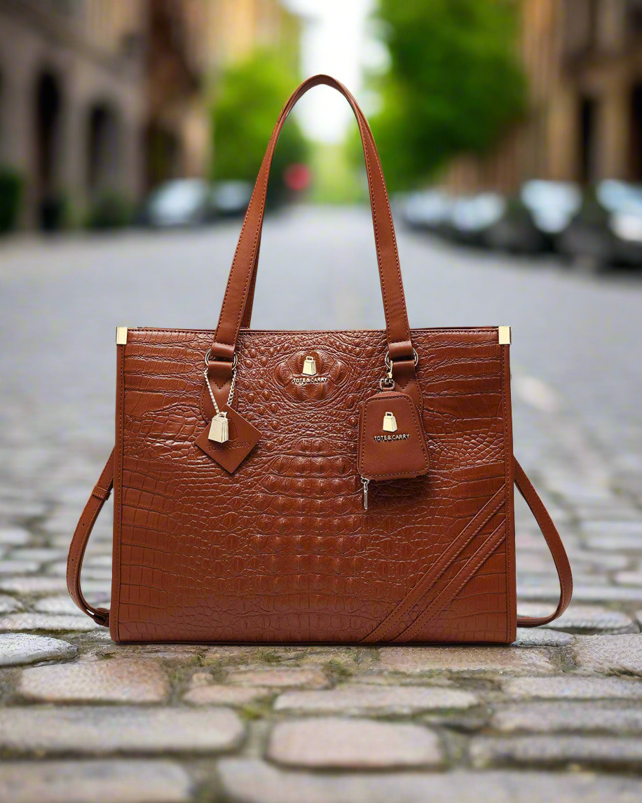 Apollo 2 Tote Bag in Caramel