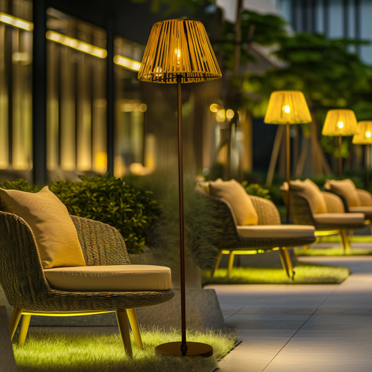 47'' Solar Powered Integrated LED Outdoor Floor Lamp