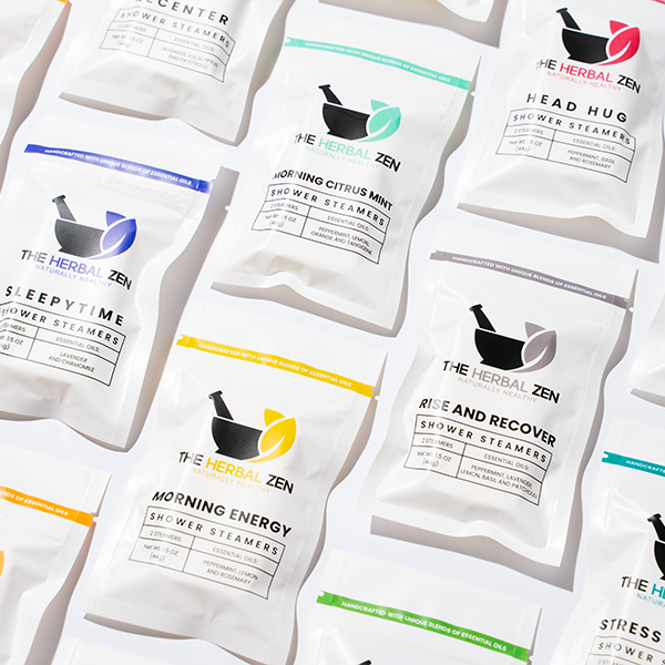 Shower Steamer Favors | Handmade in the USA: Rise and Recover | Peppermint+Lavender+Lemon+Basil+Patchouli